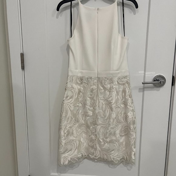 Vince Camuto White Sequin Bodycon Dress - Picture 3 of 3